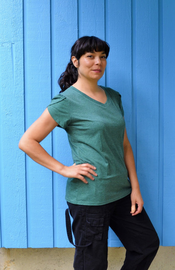 The Cayun Top PDF sewing pattern and sewing tutorial available as a pr ...