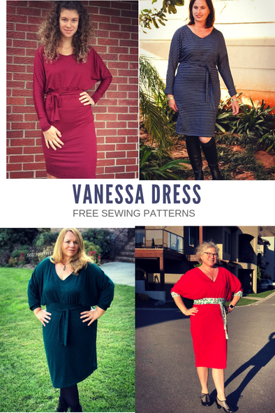 Vanessa Dolman Sweater Dress PDF sewing pattern – DGpatterns