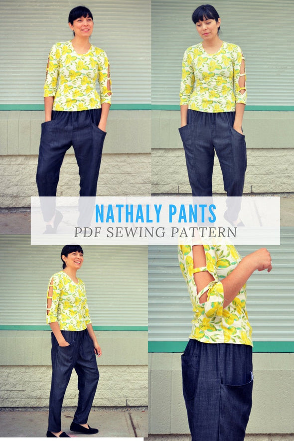 The Nathaly Pants PDF sewing patterns and sewing tutorial – DGpatterns