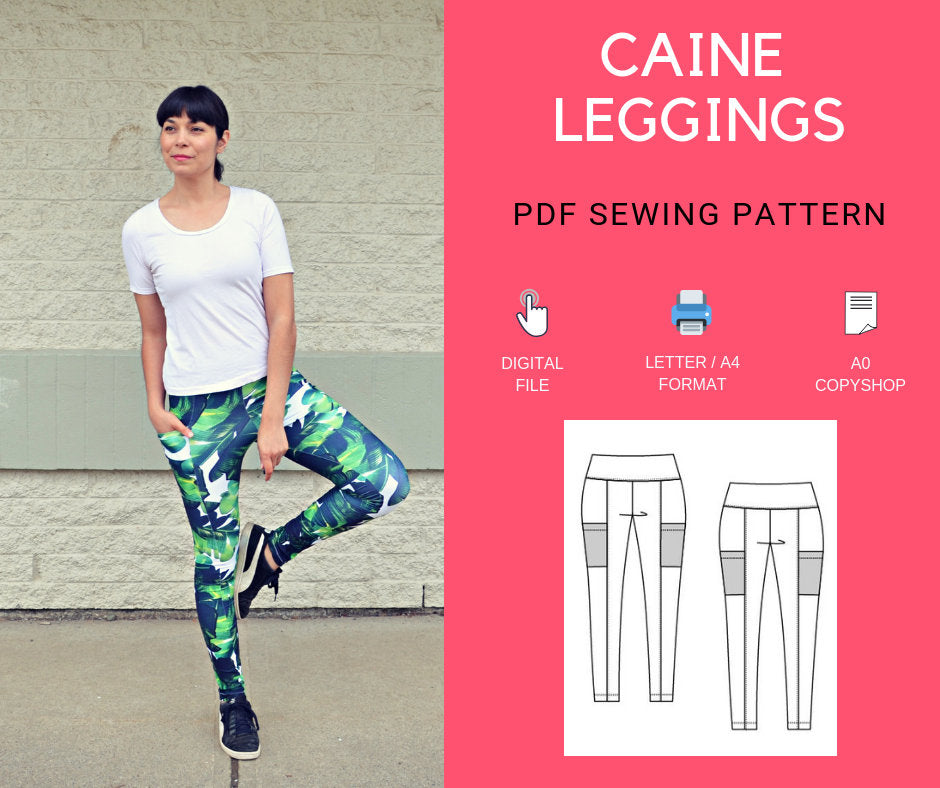 Caine Leggings PDF sewing pattern